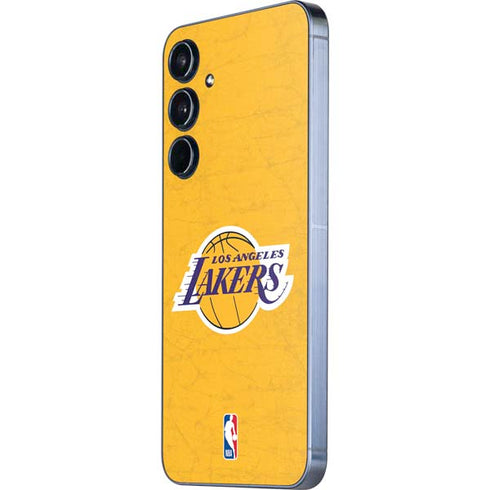 NBA Los Angeles Lakers Distressed Galaxy A55 5G Skin